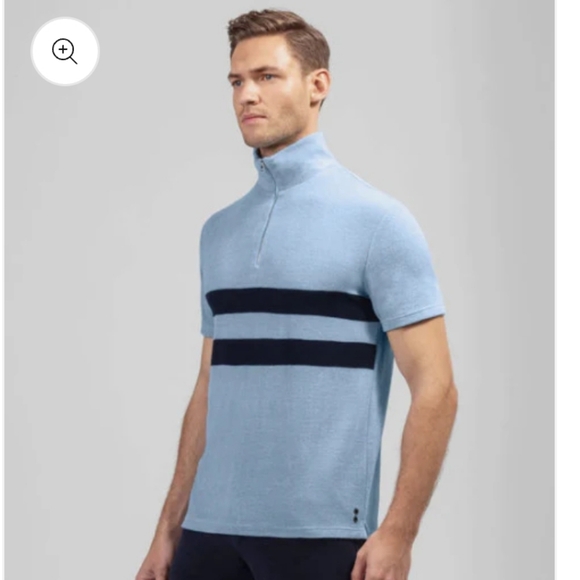 Ron Dorff Blue Terry Polo Shirt XXL - Picture 3 of 8